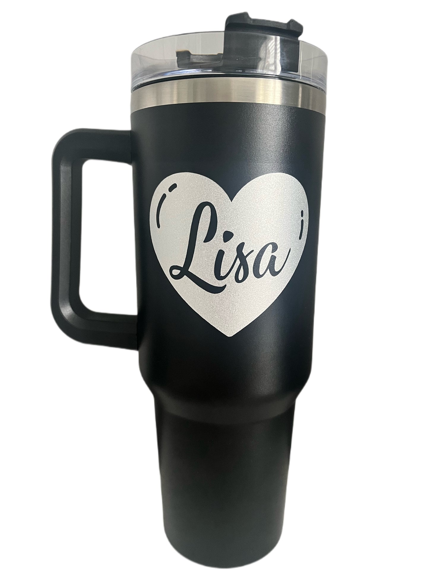 40oz Personalised Heart Design Insulated Tumbler