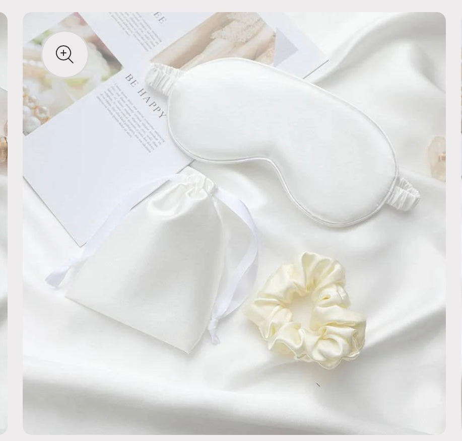 Name Satin Eye Mask Set