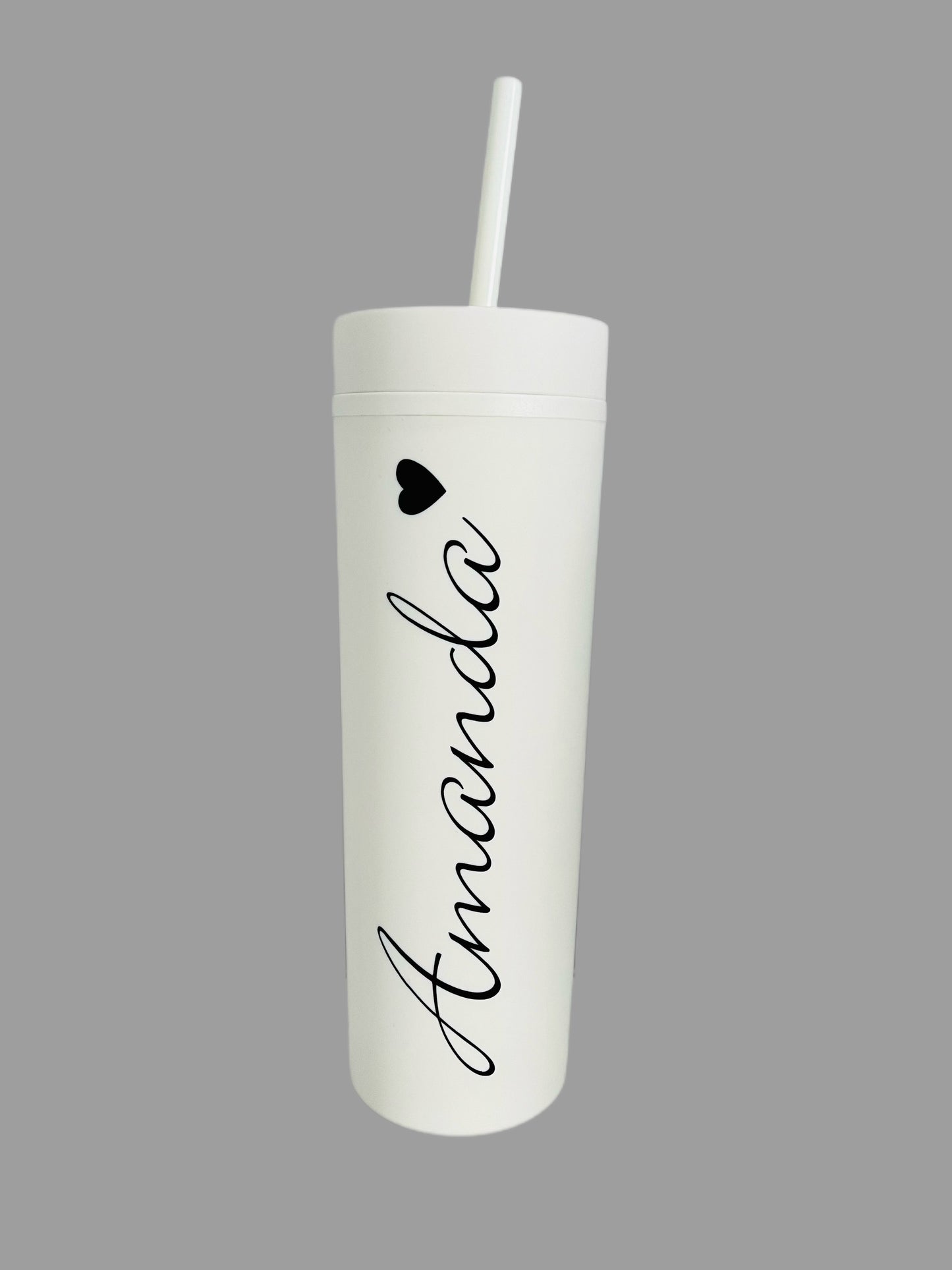 Skinny Tumbler Scroll Design