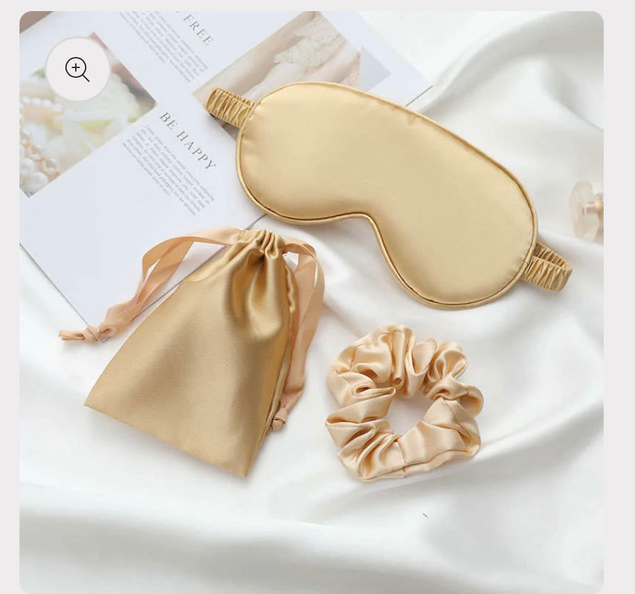 Name Satin Eye Mask Set