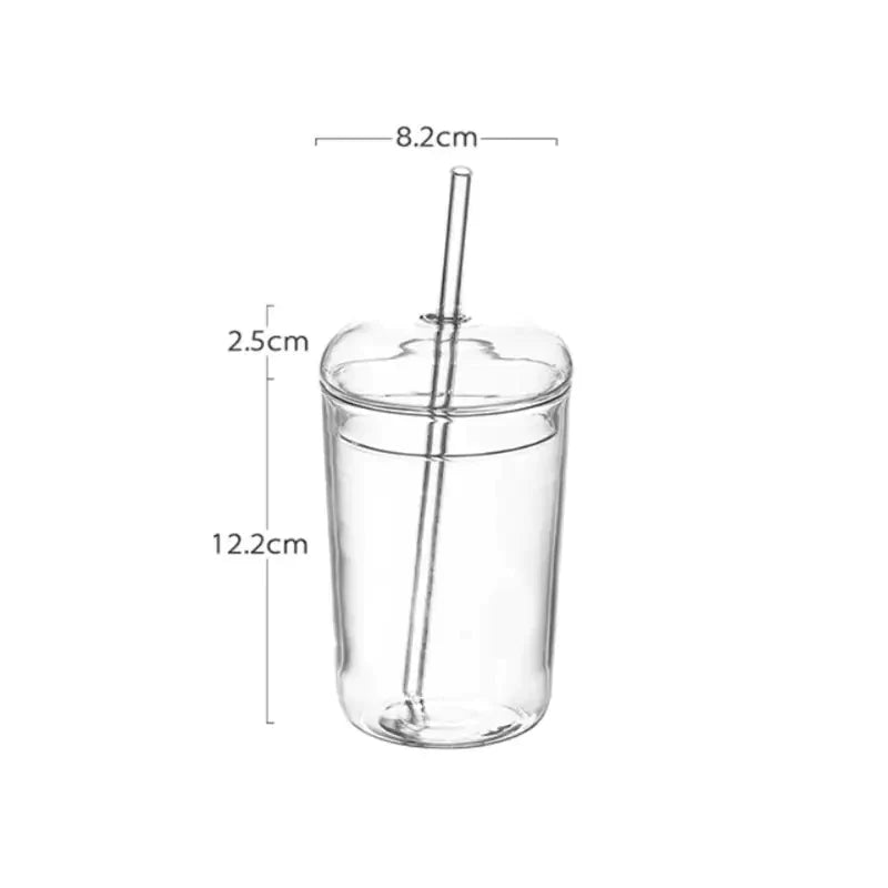 Glass Dome Cup & Straw