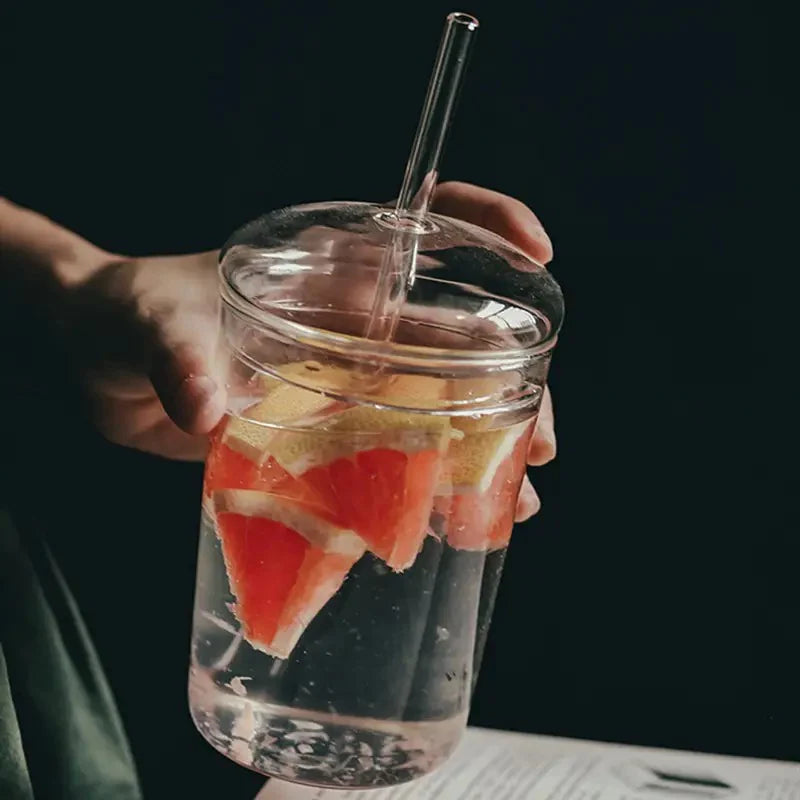 Glass Dome Cup & Straw