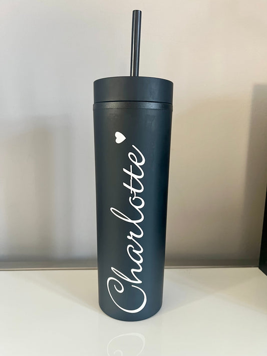 Skinny Tumbler Scroll Design