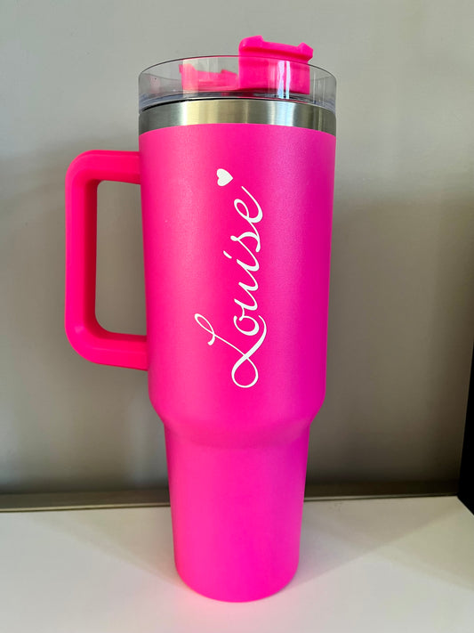 40oz Personalised Scroll Design Insulated Tumbler