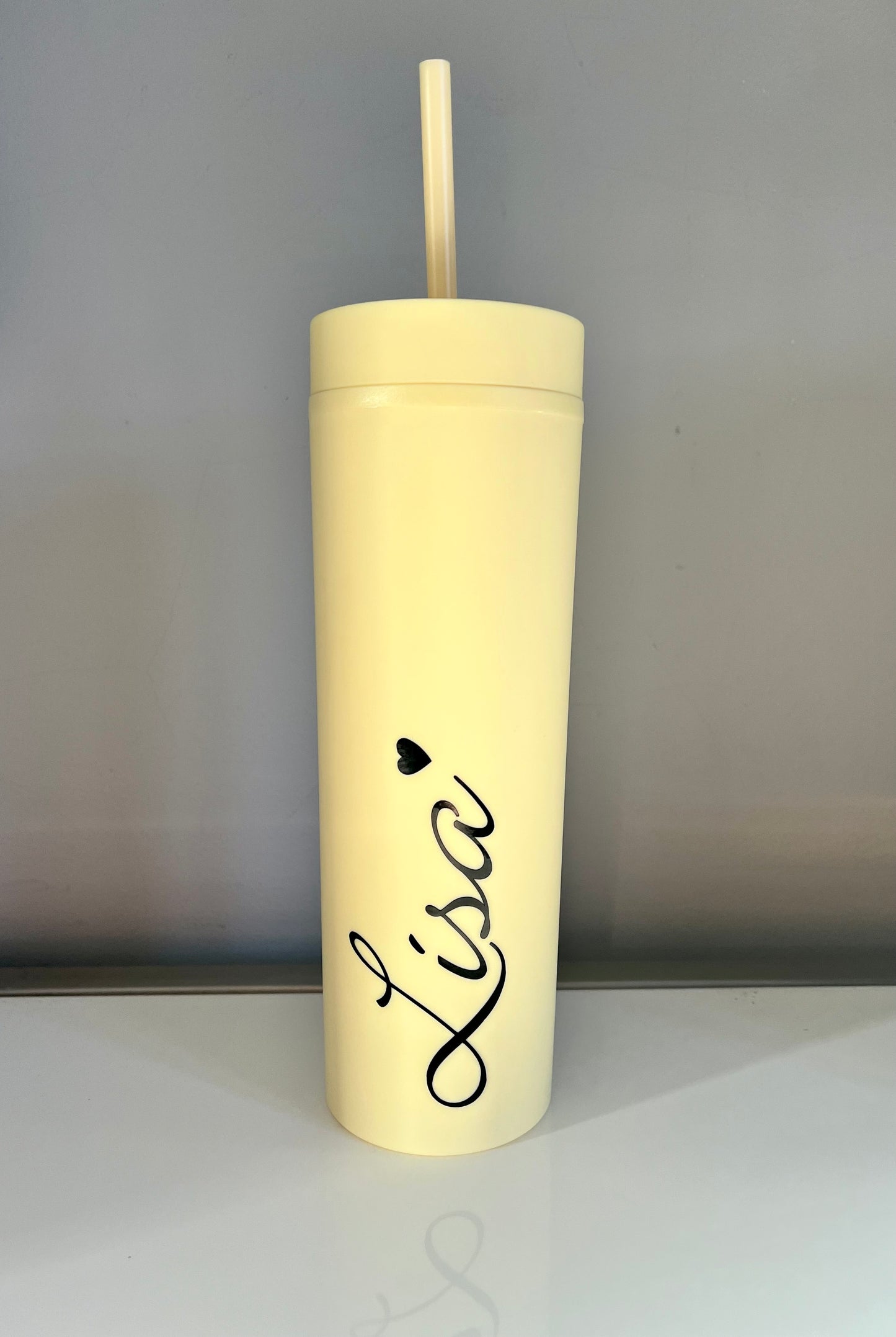 Skinny Tumbler Scroll Design